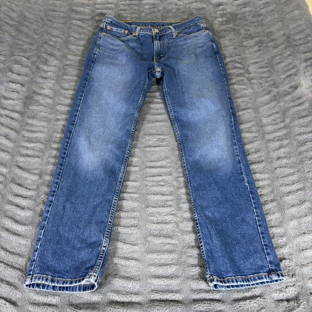 Levis 514 Straight Fit Mens Jeans 30x28 Blue Medium Wash Denim AR294